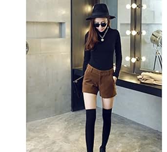 恋衣<em>格格</em> 2015早春女士<em>短裤</em>复古<em>毛呢</em>显瘦百搭