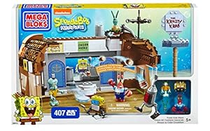Mega Bloks 海绵宝宝蟹堡王餐厅进攻 - 玩具 - 亚马逊中国