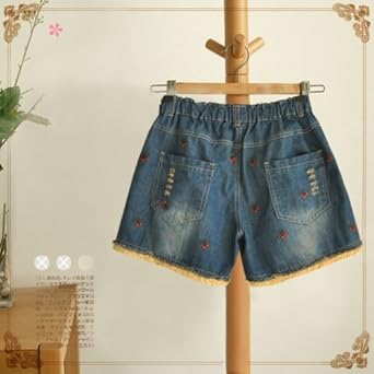 waypoints 韩版手工刺绣女<em>短裤</em>牛仔<em>短裤女夏季</em>