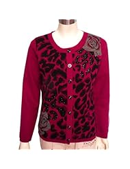 恒源祥 <em>圆领</em> 深绿 紫红 针织 <em>女开衫</em>怎么样?亚马