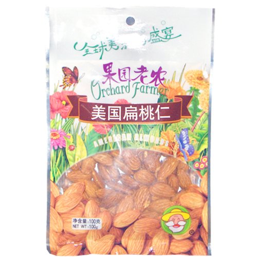 果园老农美国扁桃仁100g:亚马逊:食品