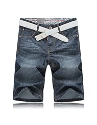 PPDAREN 高档大码<em>牛仔</em>中裤五分裤<em>短裤胖子</em>