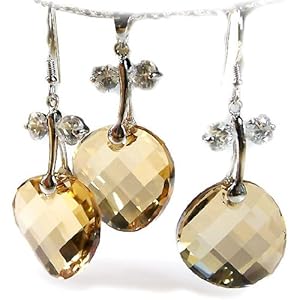 施华洛世奇6010透明水滴水晶吊坠5件套装小组