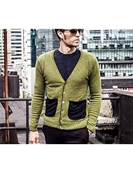 viishow 春装针织衫男<em>开衫</em> <em>V领毛衣男</em>修身潮牌