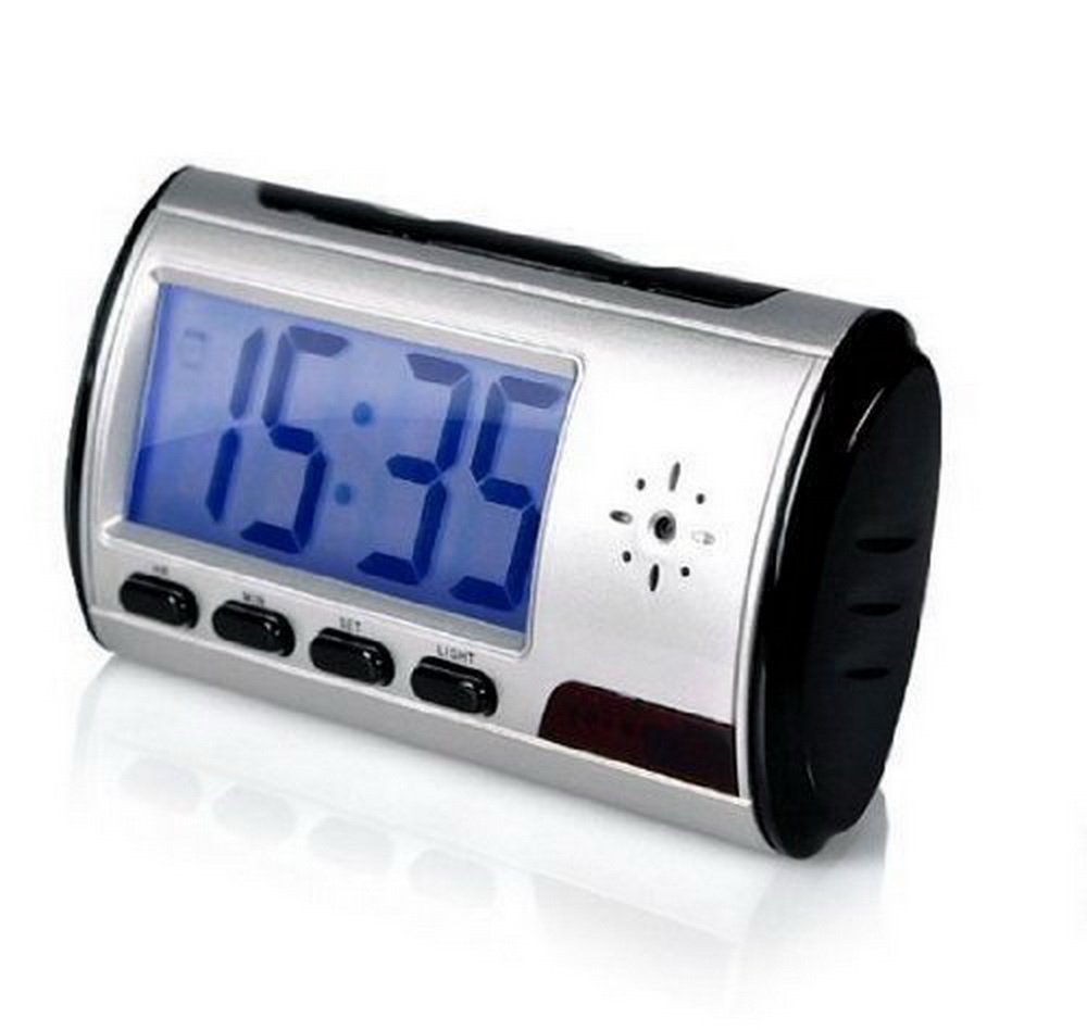 007 超隐蔽 平放电子钟摄像机,遥控电子钟摄像