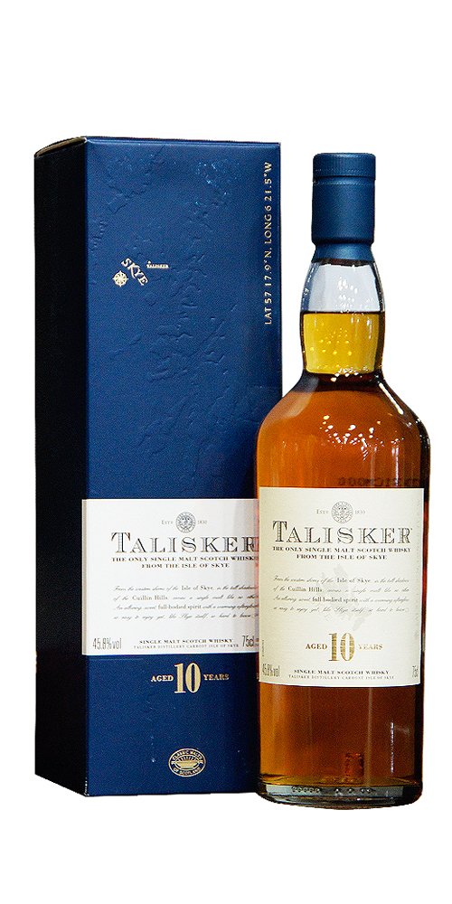 Talisker泰斯卡10年陈酿单一麦芽苏格兰威士忌750ml:亚马逊:食品