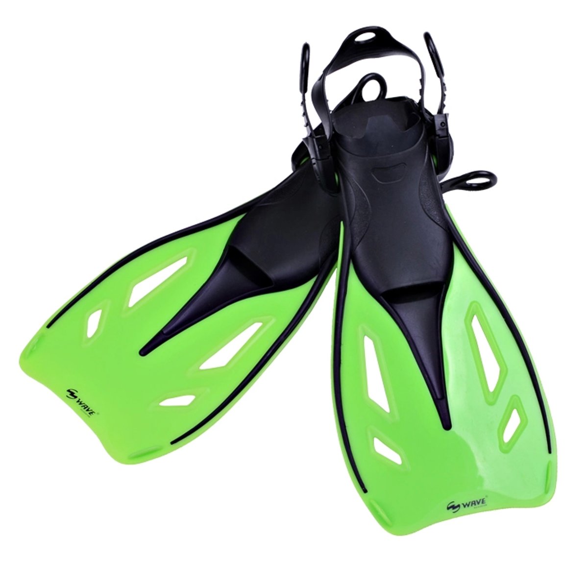 wave 海浪 国际名牌 潜水短脚蹼游泳训练必备 短鸭蹼可调节蛙鞋浮潜