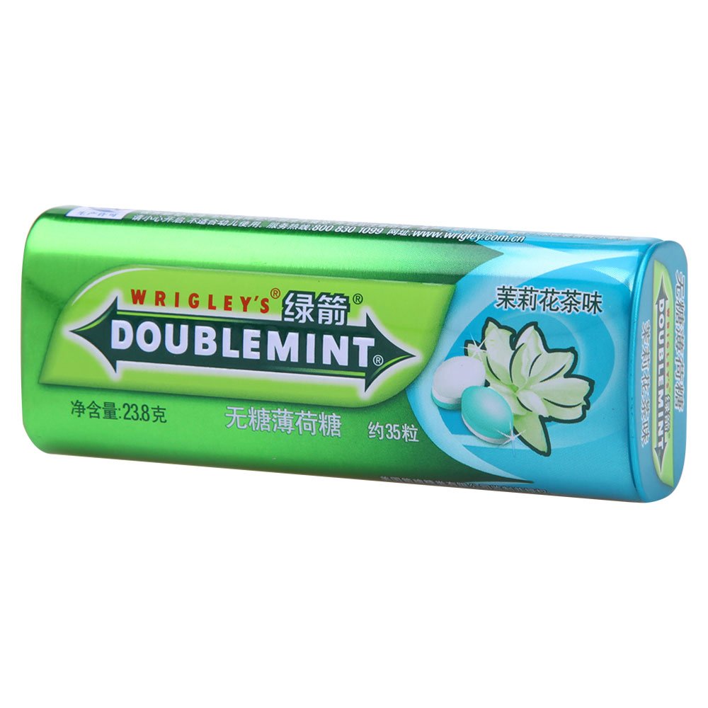 绿箭 无糖薄荷糖 茉莉花茶味 35粒:亚马逊:食品