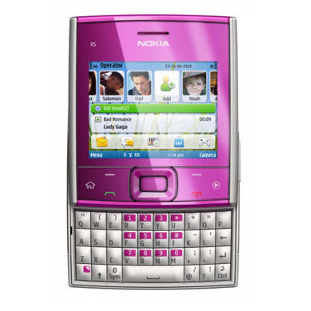 诺基亚x5-01(nokia x5-01)3g滑盖手机(靓粉色)