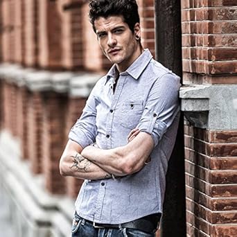 洛萨 男式<em>衬衫男士</em>纯棉<em>开衫</em>长袖<em>衬衣</em> <em>灰色</em> 3XL