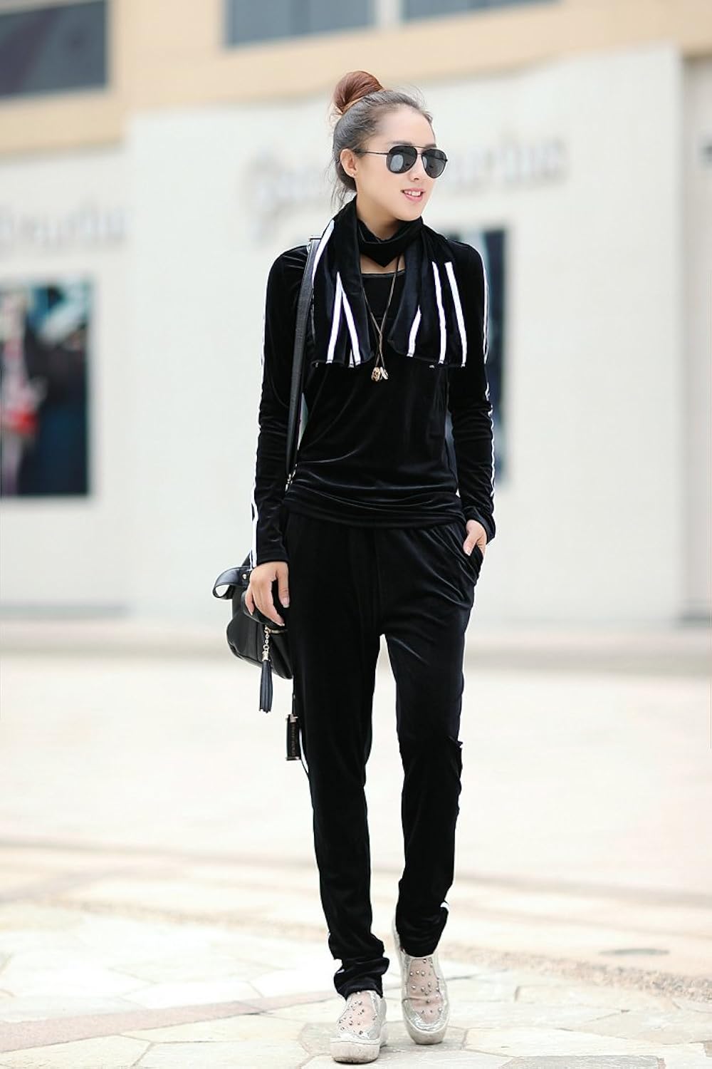 男士金丝绒运动套装潮流韩选什么牌子好 同款