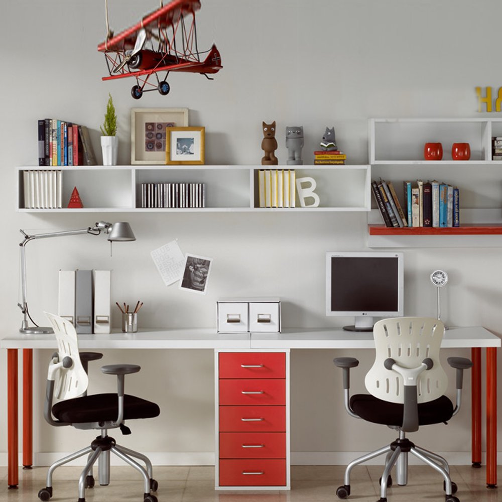 双人简易现代电脑办公桌四选什么牌子好 同款好推荐