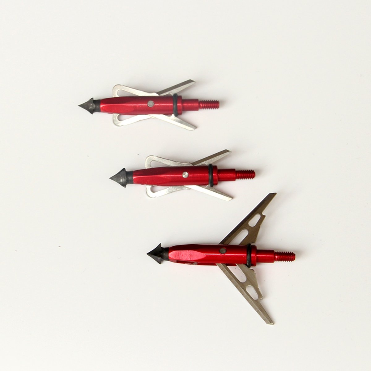 军兴 毒玫瑰红色箭头 双刀片箭头 复合弓 反曲弓