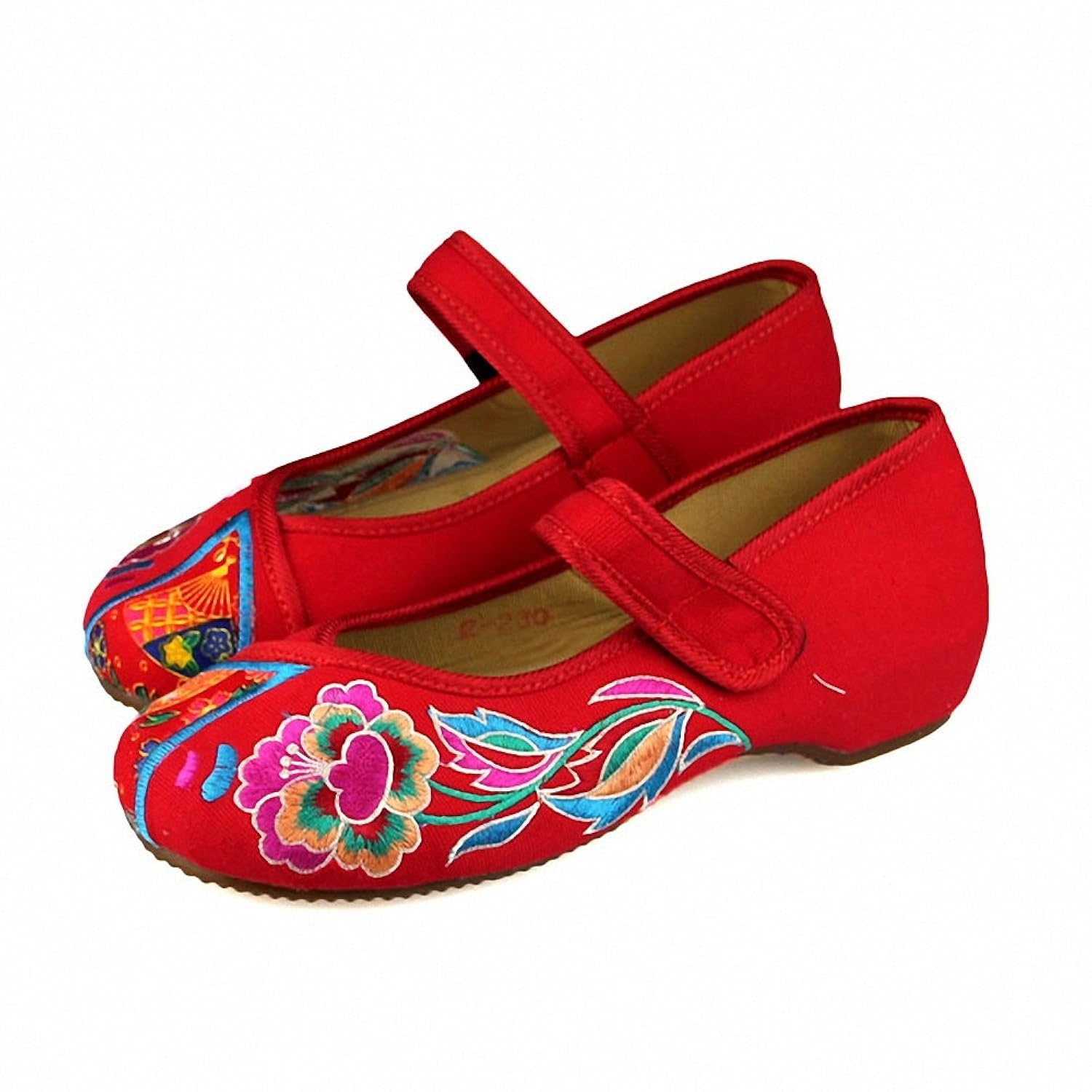 内增高红色松糕鞋坡跟