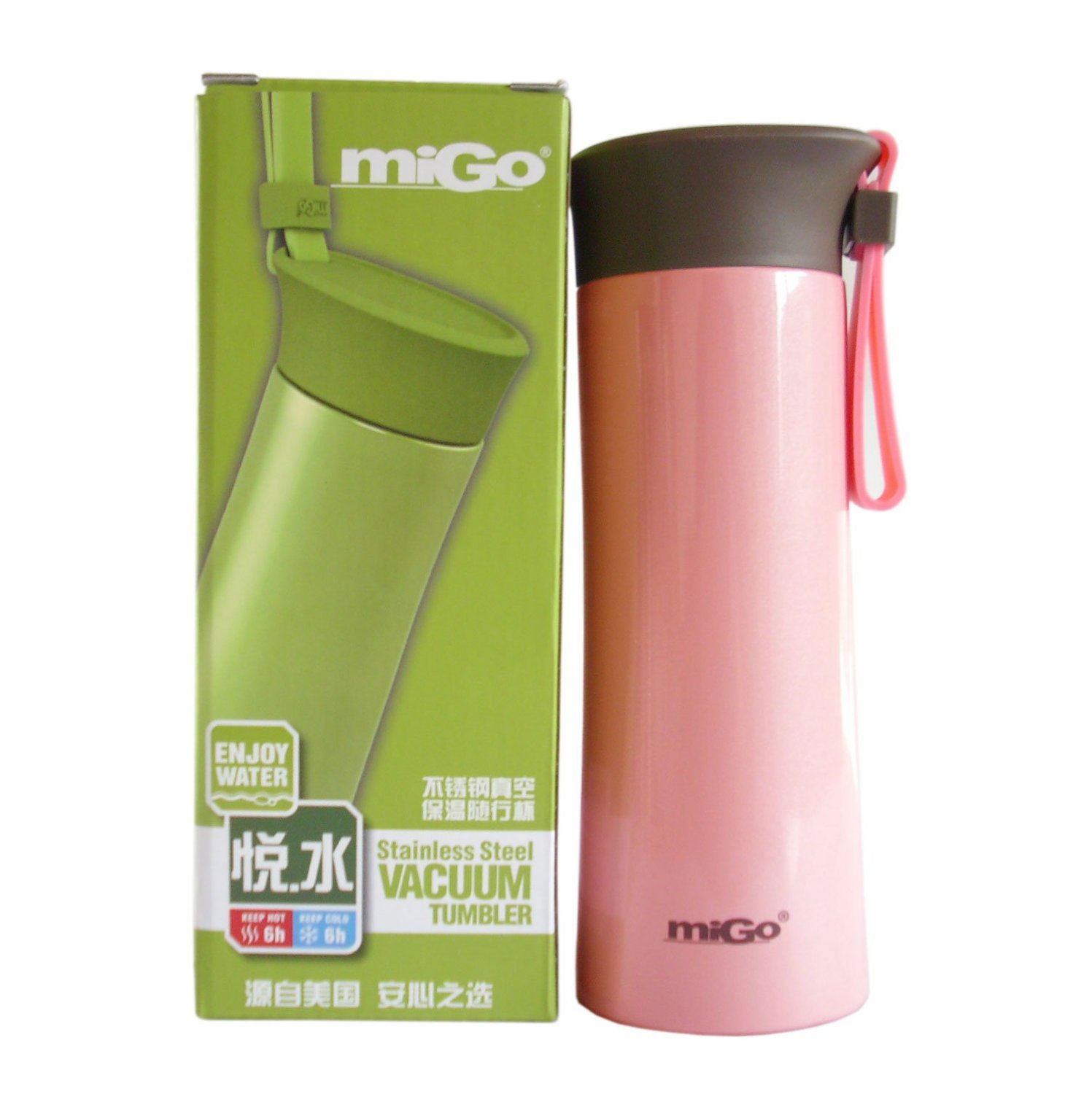 美国MIGO享悦系列不锈钢真空保温瓶0.45L-花