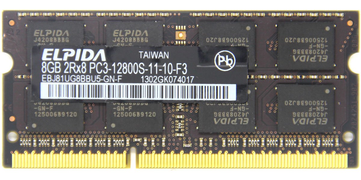 LPIDA\/尔必达黑版DDR3 1600\/PC3-12800S 8