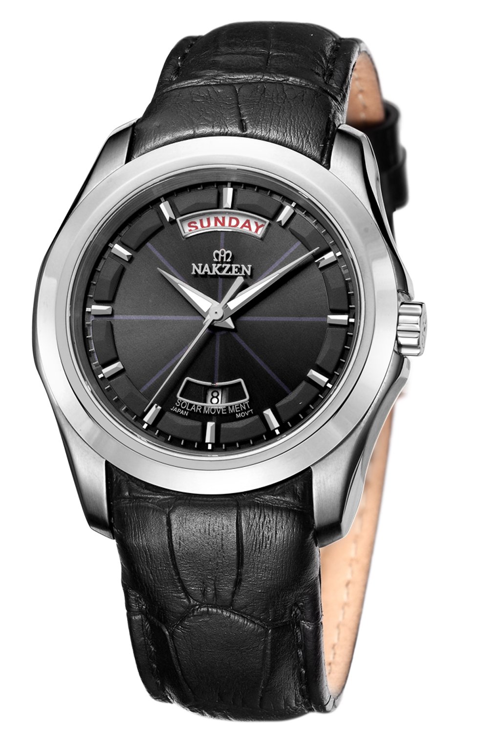 NAKZEN 名古城 光动能男士手表 SL8001GBK-1:亚马逊:钟表