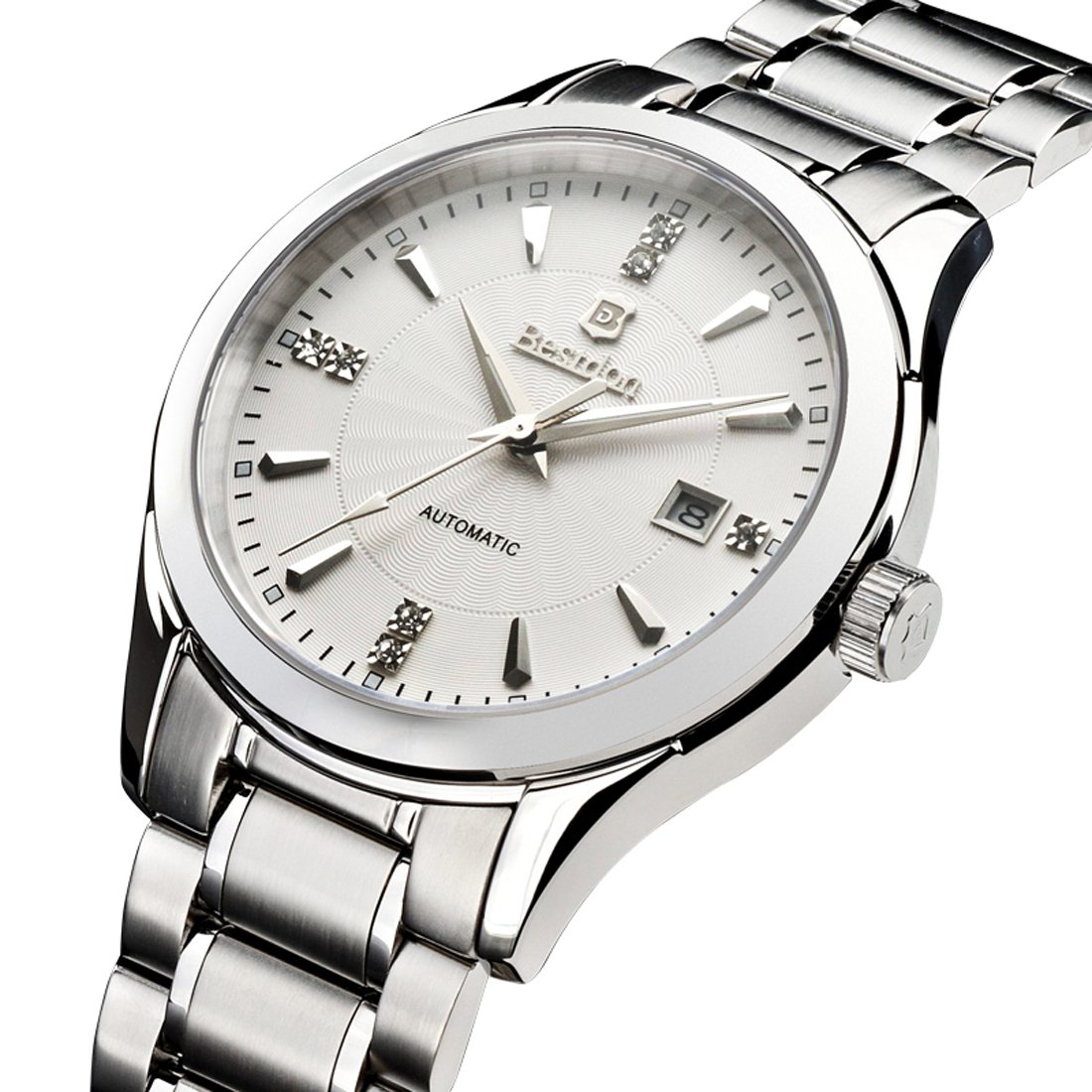 邦顿男士手表 商务机械表经典男表 精钢全自动