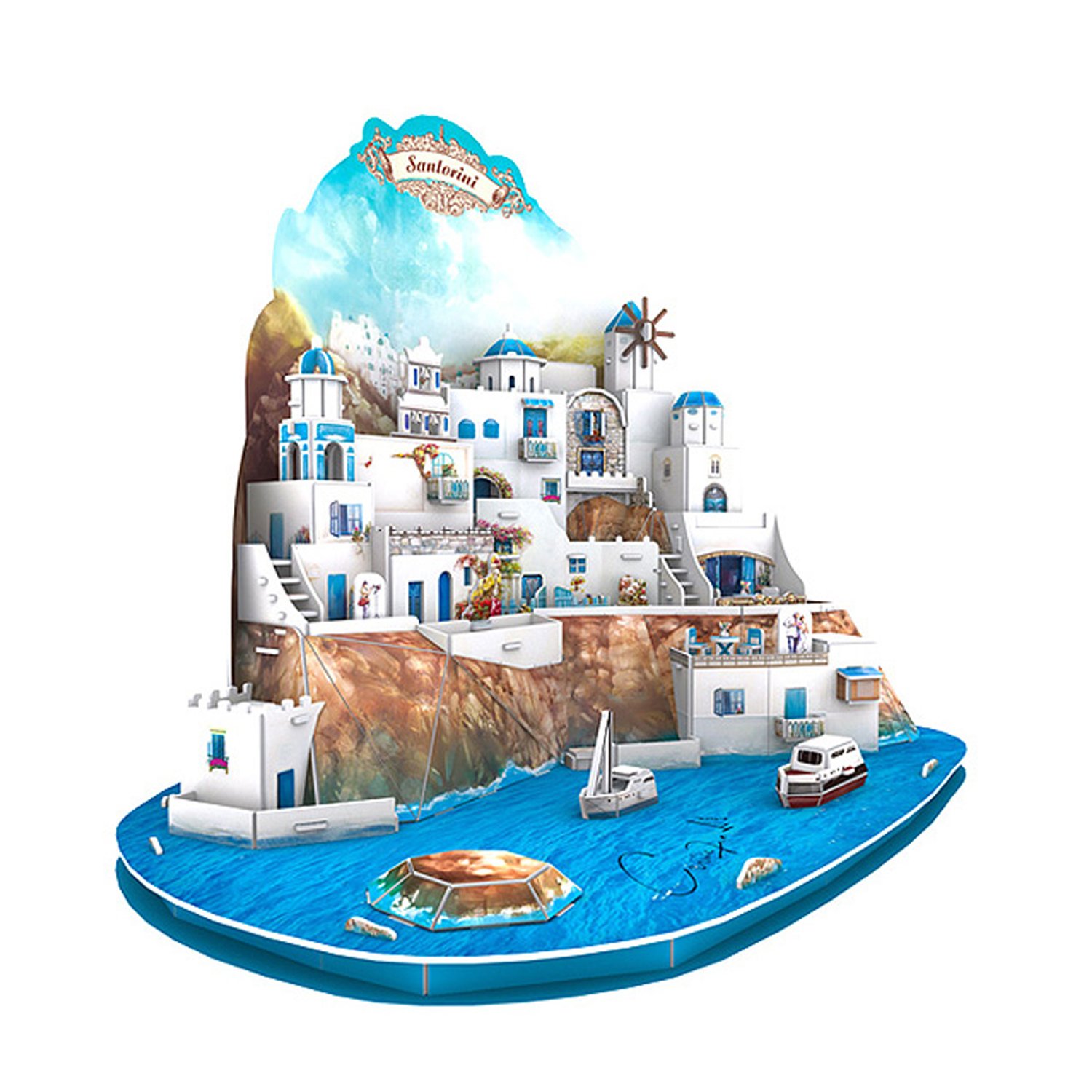 立体拼图 世界著名建筑系列 爱琴海 五星MC19