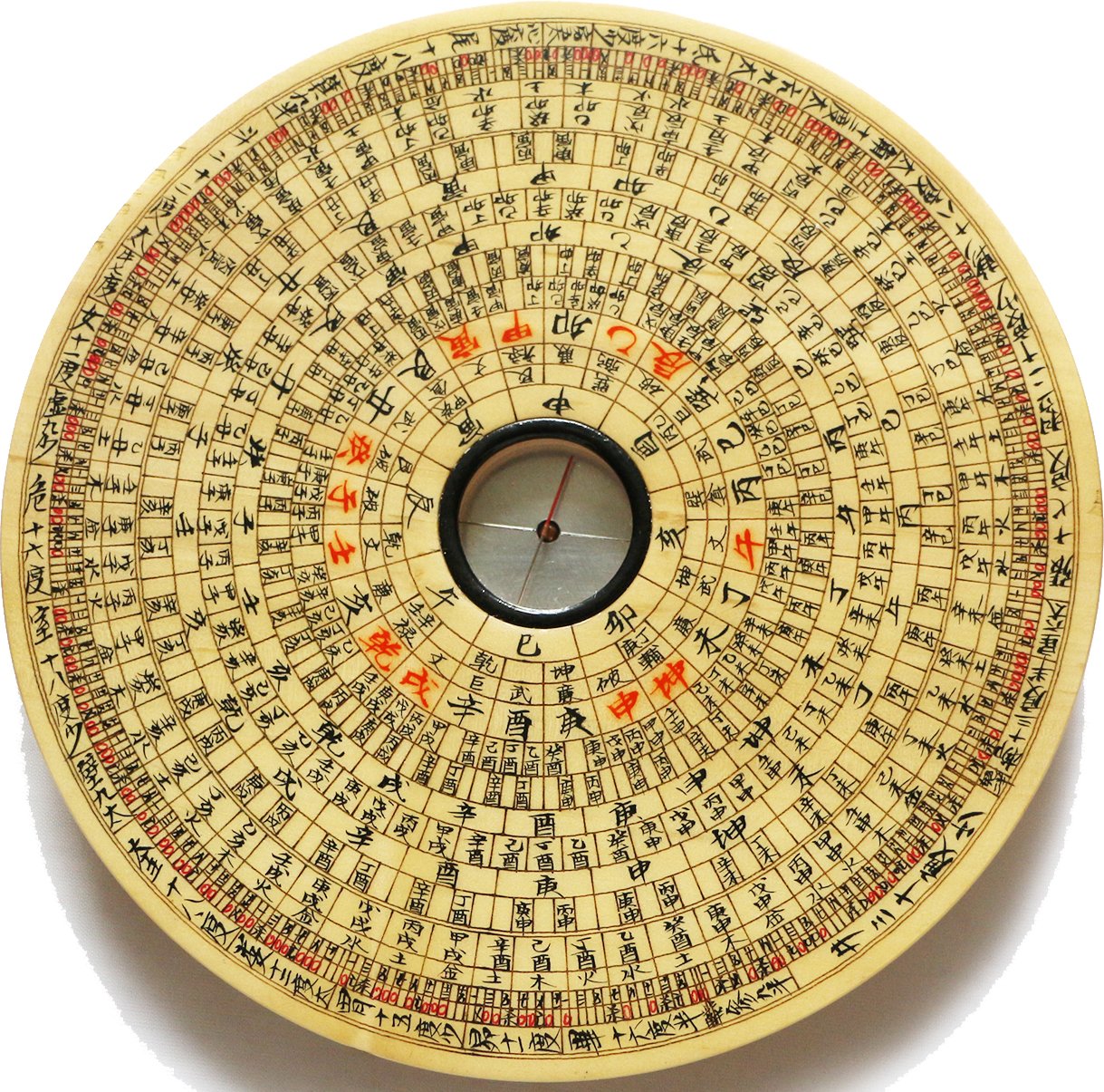 吴鲁衡罗盘 5.5英寸三合盘万安罗盘 虎骨木休宁