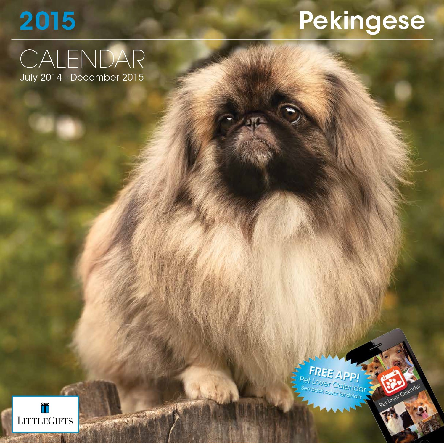 little gifts pekingese 2015 calendar (8139)
