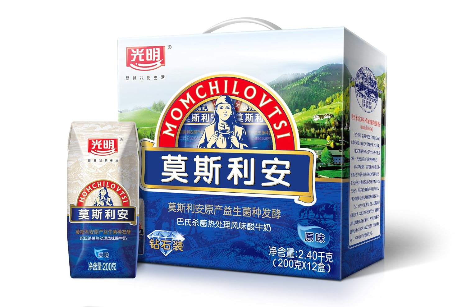 光明莫斯利安酸牛奶2