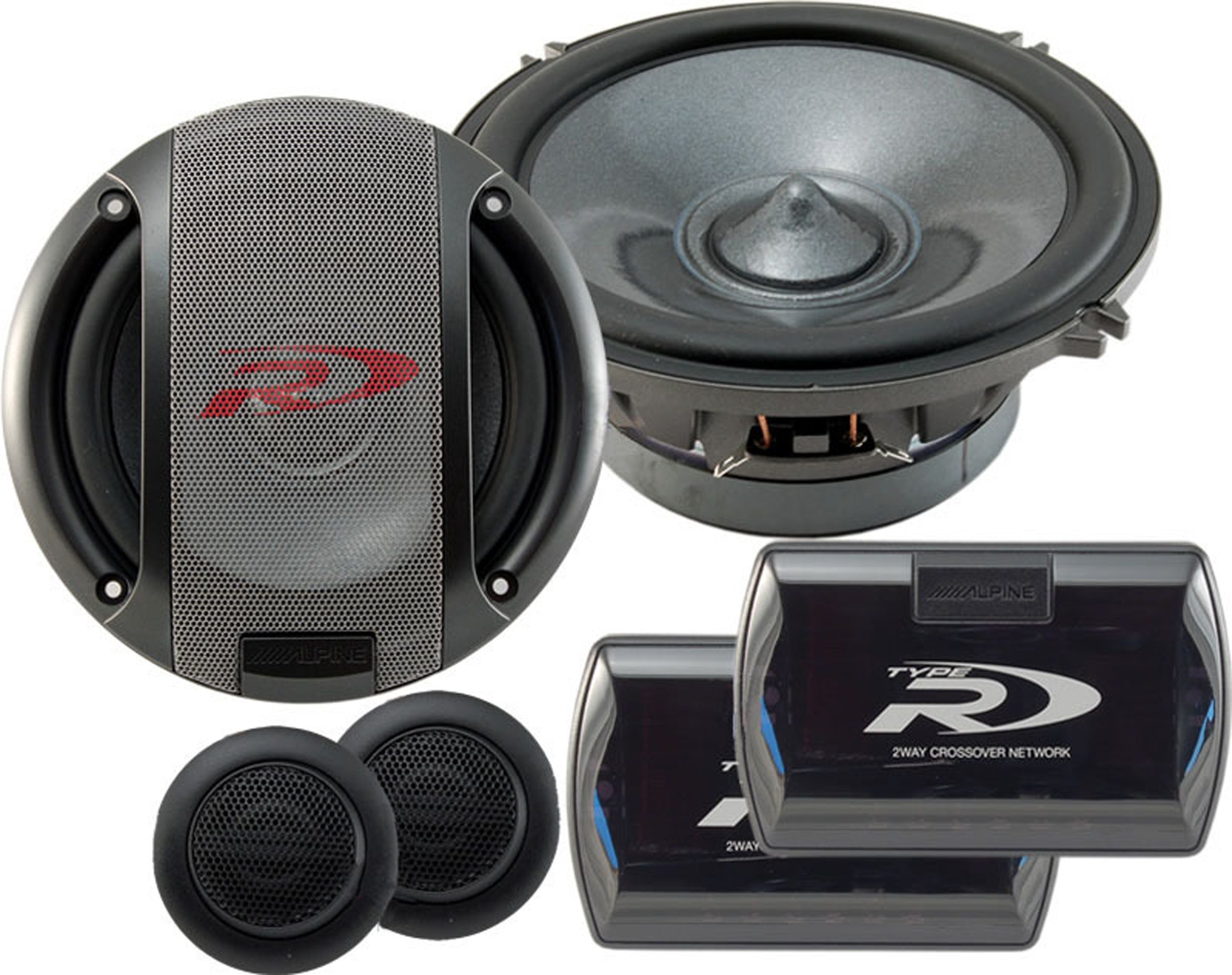 ALPINE阿尔派SPR-17S 6-1\/2英寸(16.5cm)组