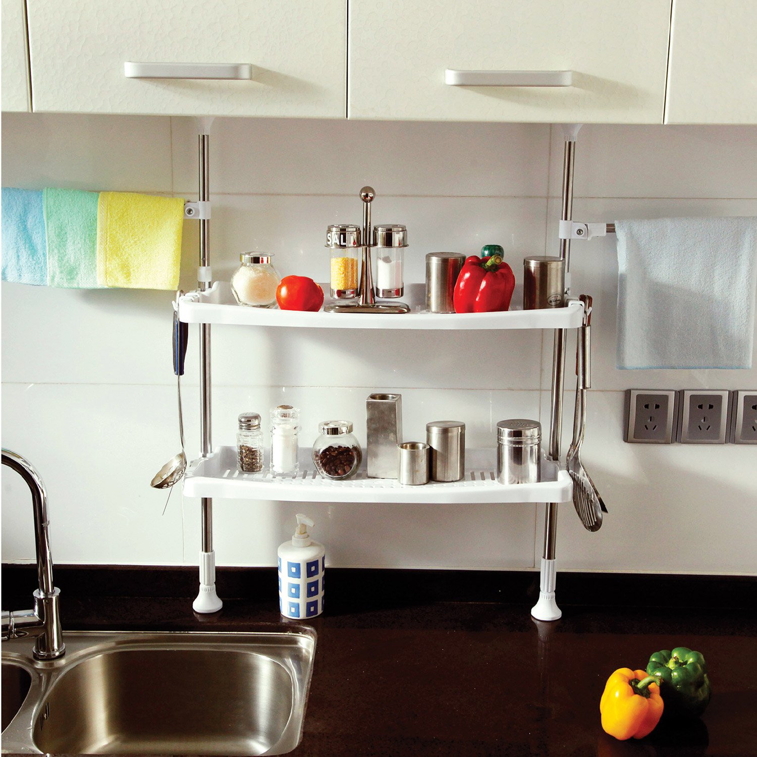 宝优妮 DQ-0777-19A 两层置物架  64.5元（129，下单5折）